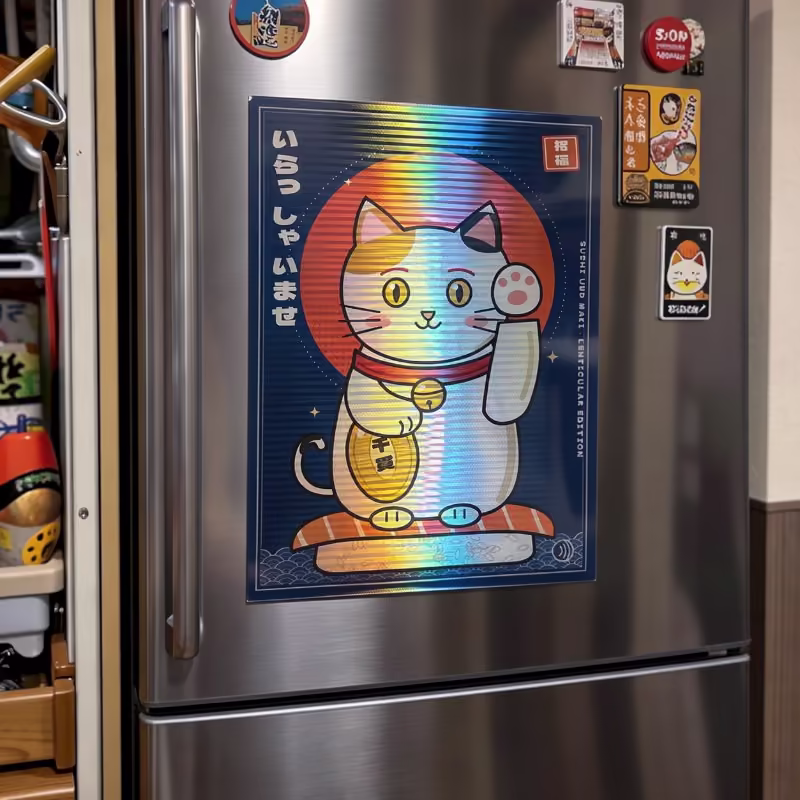 On the fridge